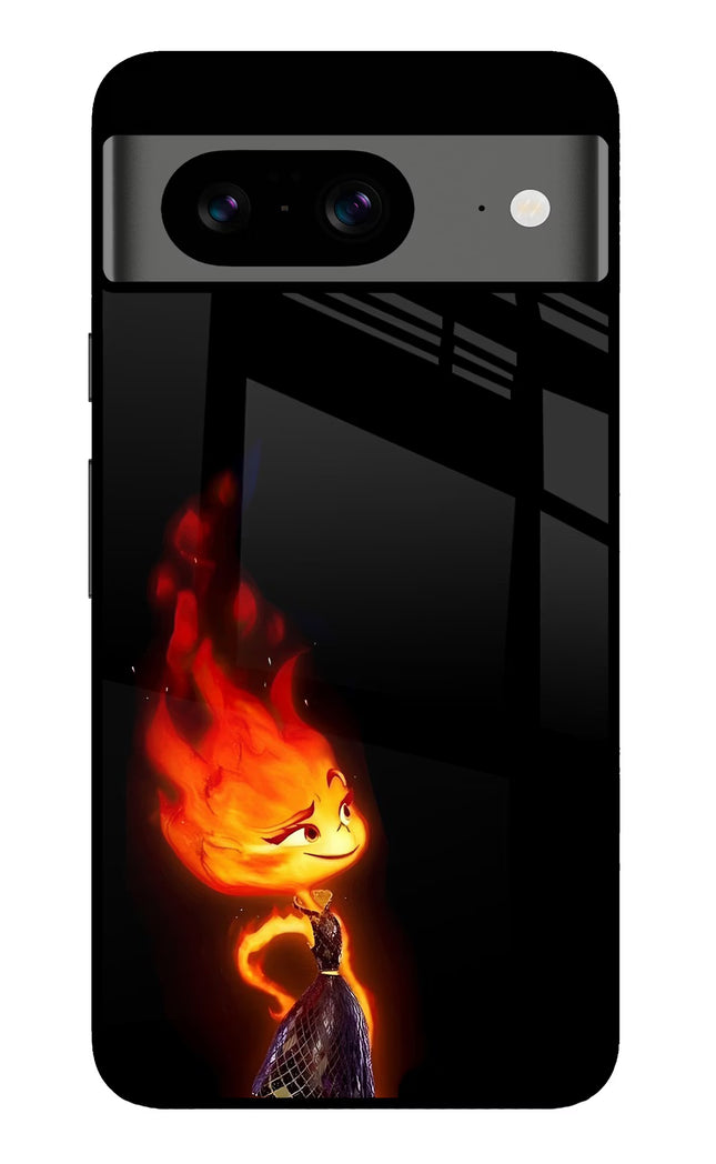 Ember Flame Google Pixel 8 Glass Case