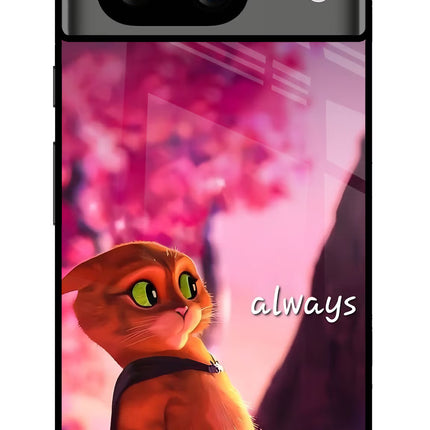 Always Cat Google Pixel 8 Glass Case