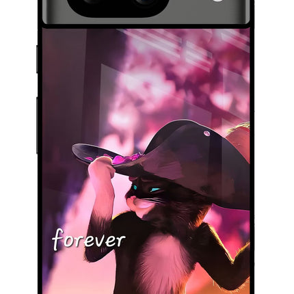 Forever Cat Google Pixel 8 Glass Case