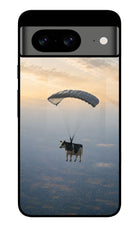 Skydiving Cow Google Pixel 8 Glass Case