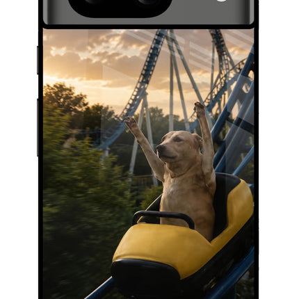 Rollercoaster Dog Google Pixel 8 Glass Case