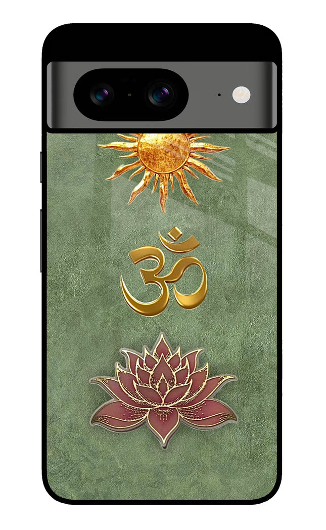 Om & Lotus Google Pixel 8 Glass Case