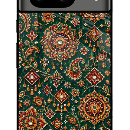 Green Pataka Google Pixel 8 Glass Case
