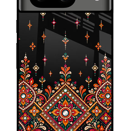 Noir Mehfil Google Pixel 8 Glass Case
