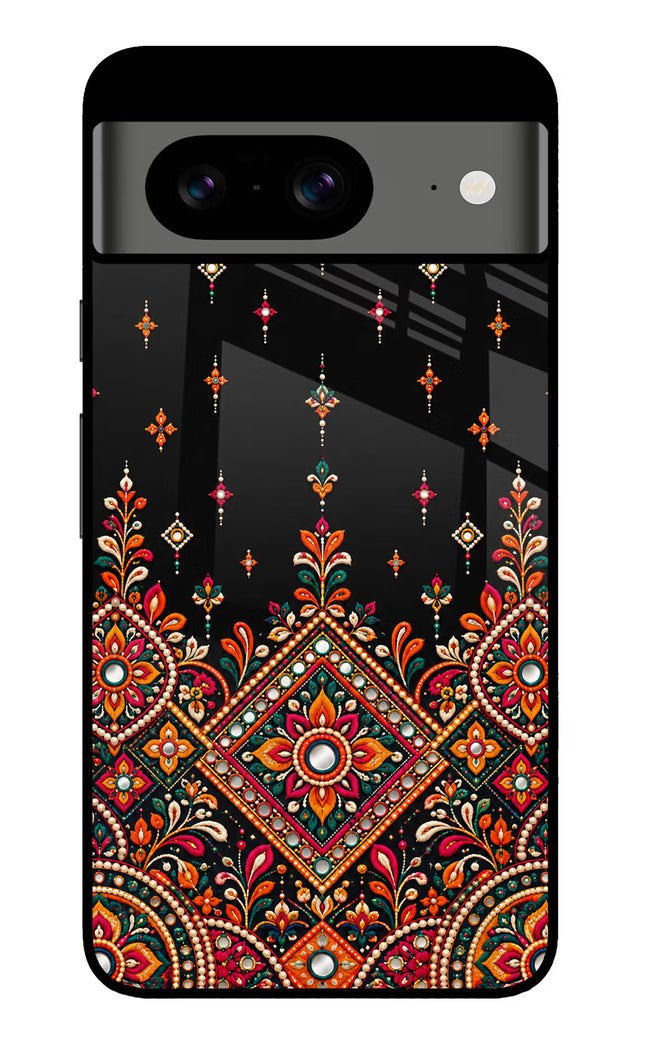 Noir Mehfil Google Pixel 8 Glass Case