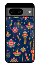 Festive Pop Google Pixel 8 Glass Case Back Cover by Casekaro
