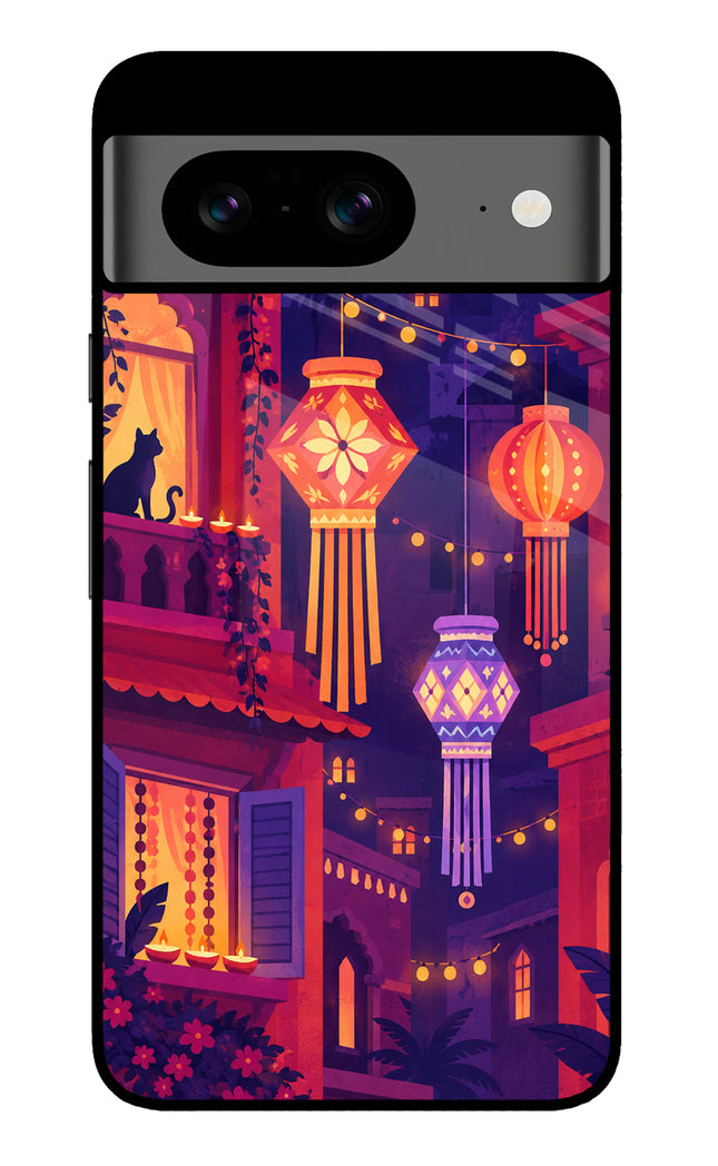 Lantern Lane Google Pixel 8 Glass Case
