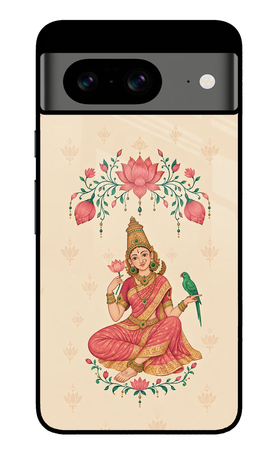 Goddess Lakshmi Google Pixel 8 Back Cover, Glass case