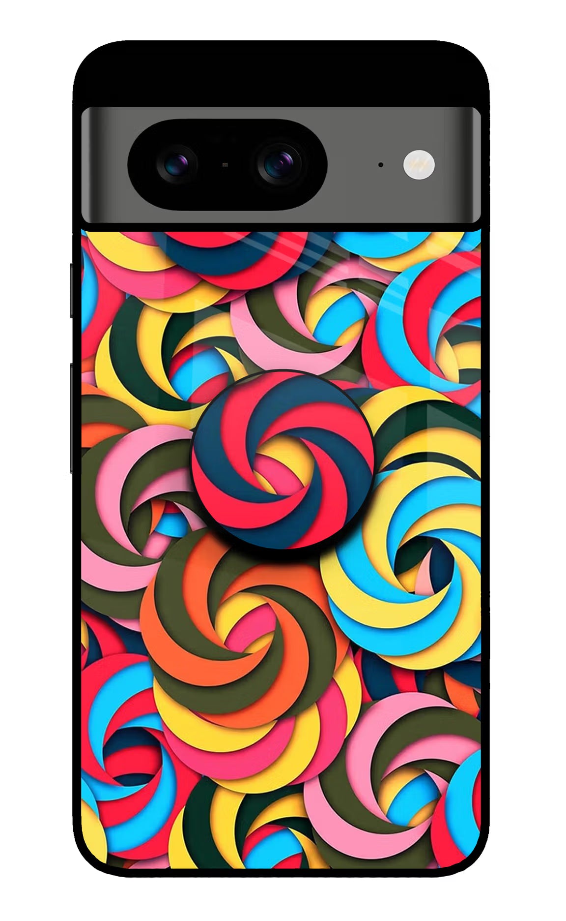 Spiral Pattern Google Pixel 8 Pop Case by Casekaro