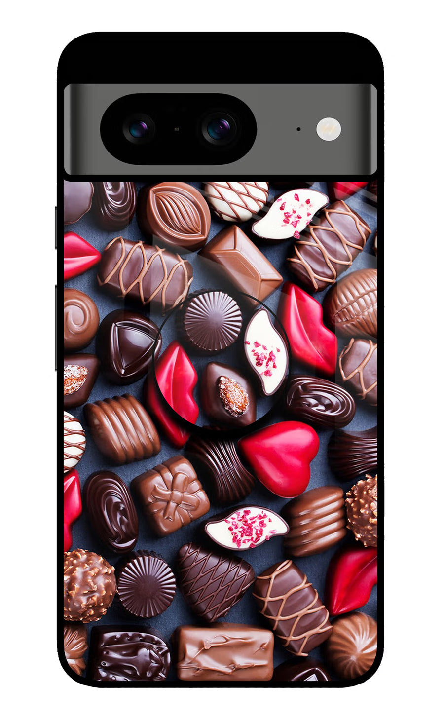 Chocolates Google Pixel 8 Pop Case, Glass case