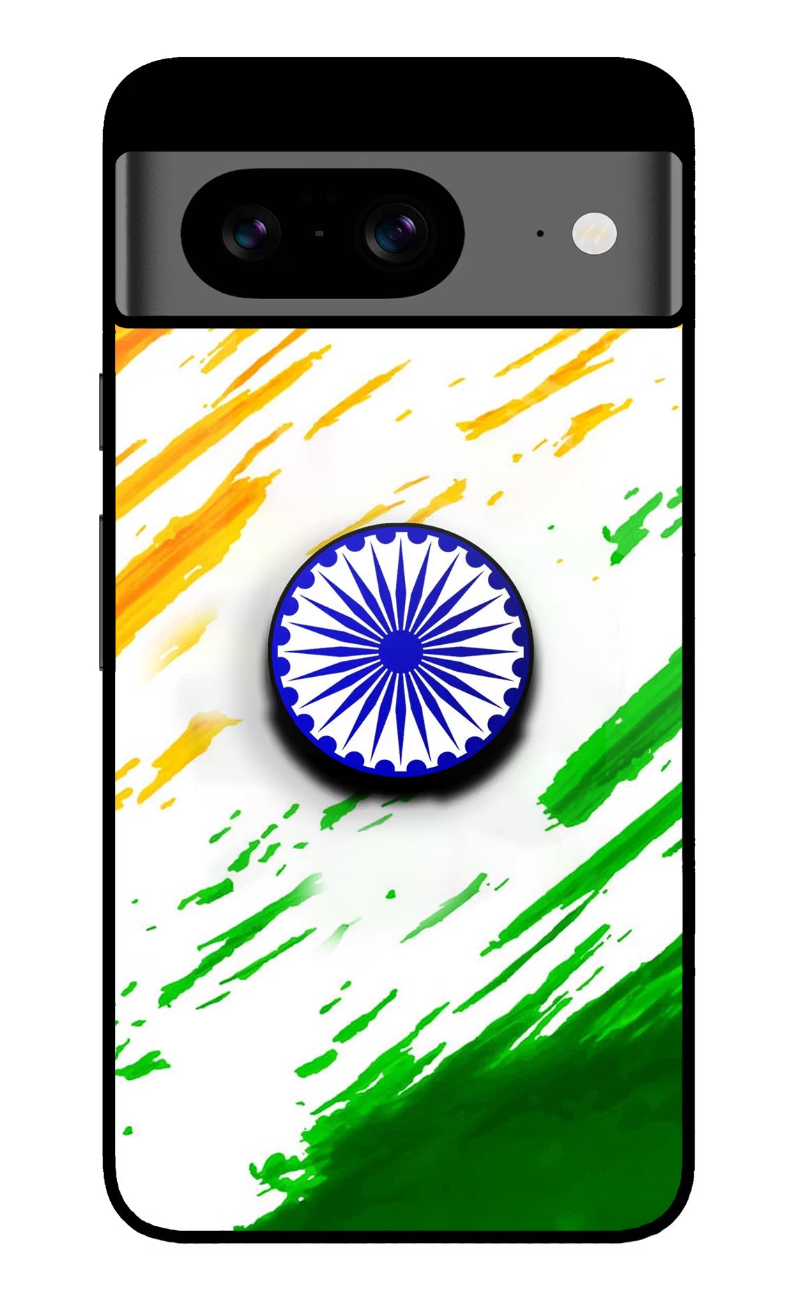 Indian Flag Ashoka Chakra Google Pixel 8 Pop Case by Casekaro