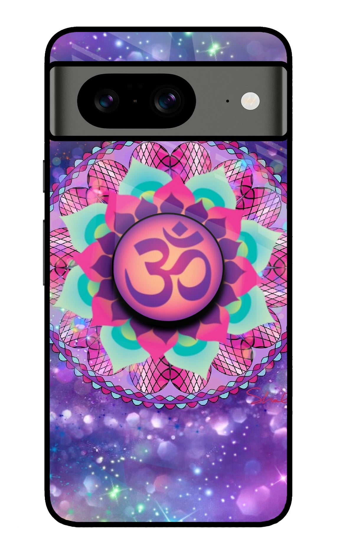 Om Purple Google Pixel 8 Pop Case