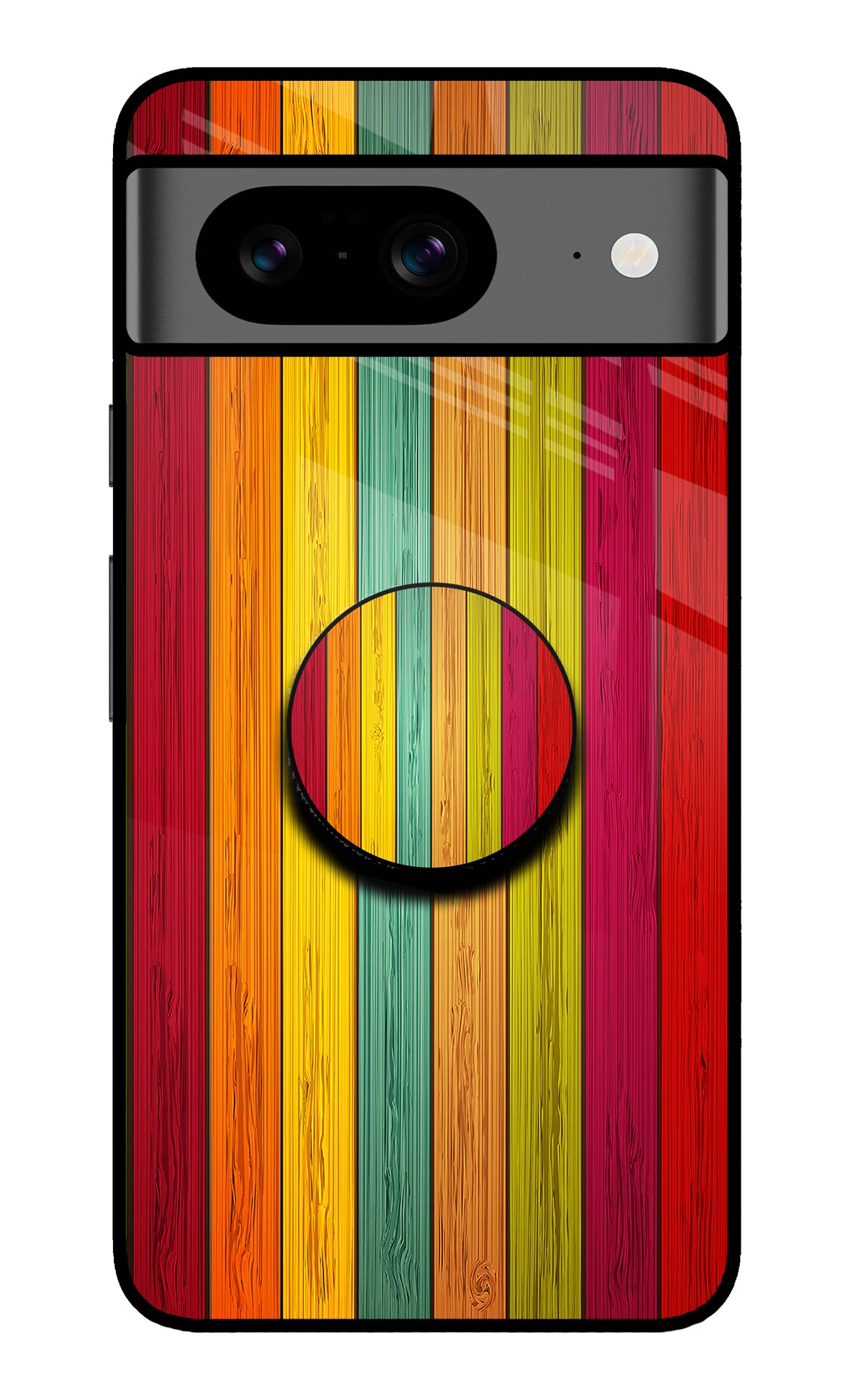 Multicolor Wooden Google Pixel 8 Pop Case