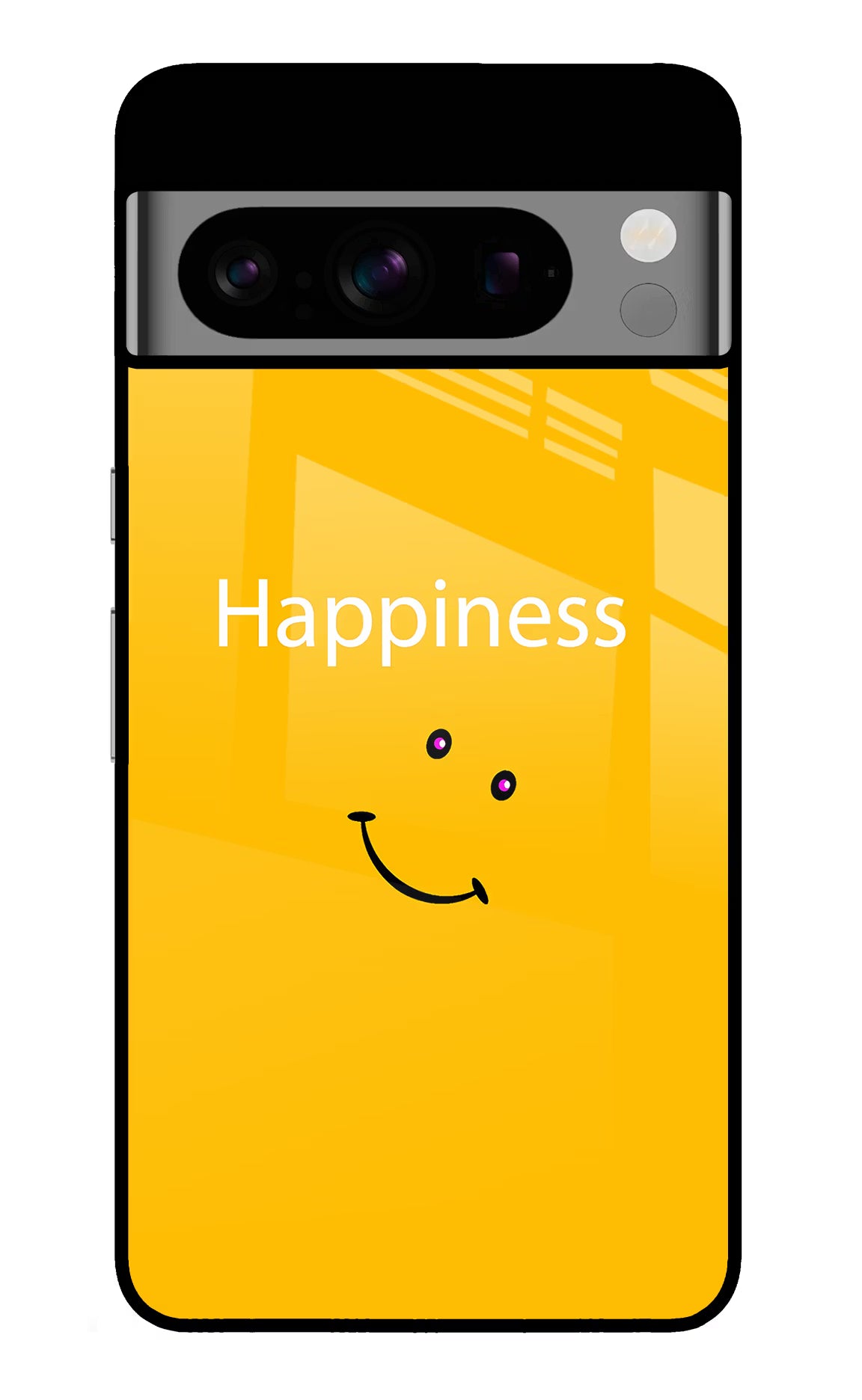 Happiness With Smiley Google Pixel 8 Pro Glass Case Back Cover by Casekaro