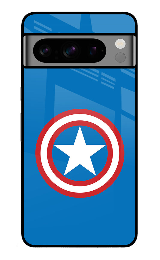 Captain America Logo Google Pixel 8 Pro Glass Case