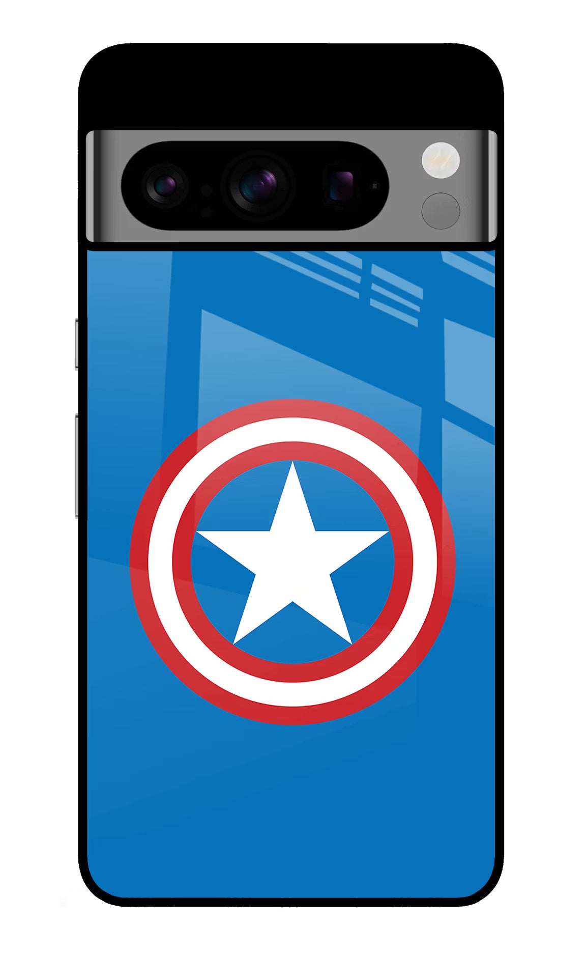 Captain America Logo Google Pixel 8 Pro Glass Case