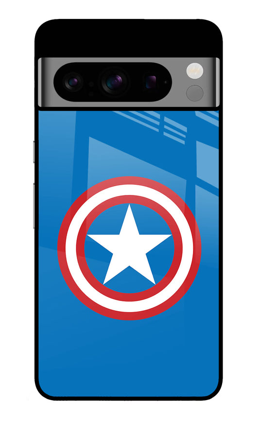 Captain America Logo Google Pixel 8 Pro Glass Case