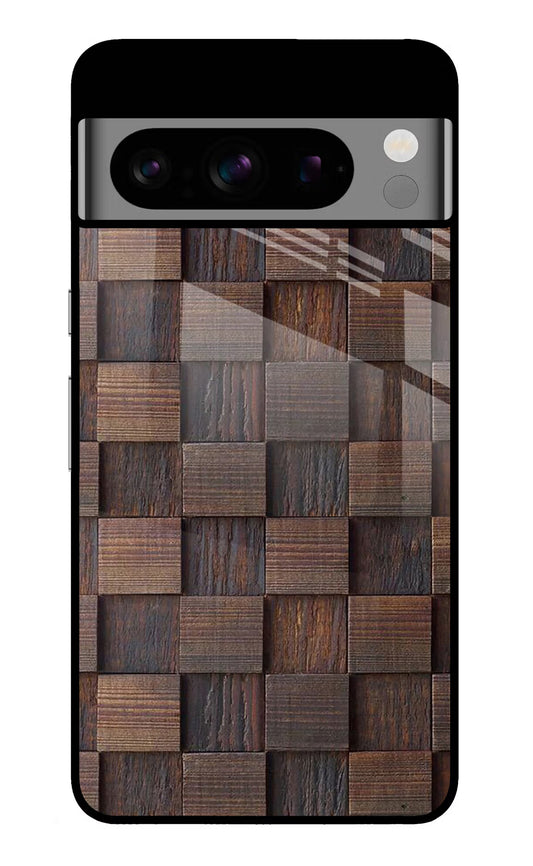 Wooden Cube Design Google Pixel 8 Pro Glass Case