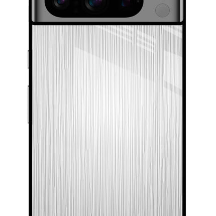 Wooden Grey Texture Google Pixel 8 Pro Glass Case Back Cover by Casekaro