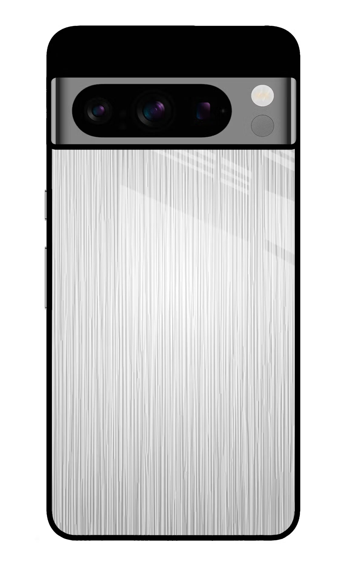 Wooden Grey Texture Google Pixel 8 Pro Glass Case Back Cover by Casekaro