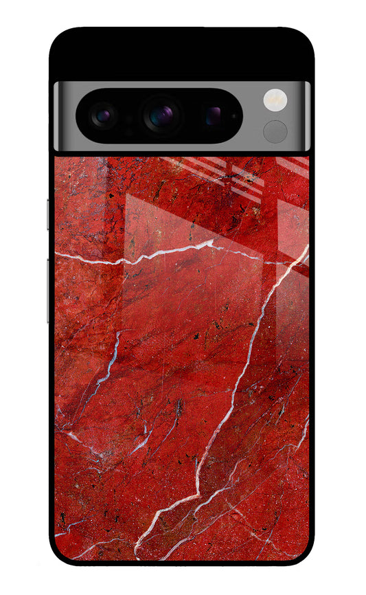 Red Marble Design Google Pixel 8 Pro Glass Case