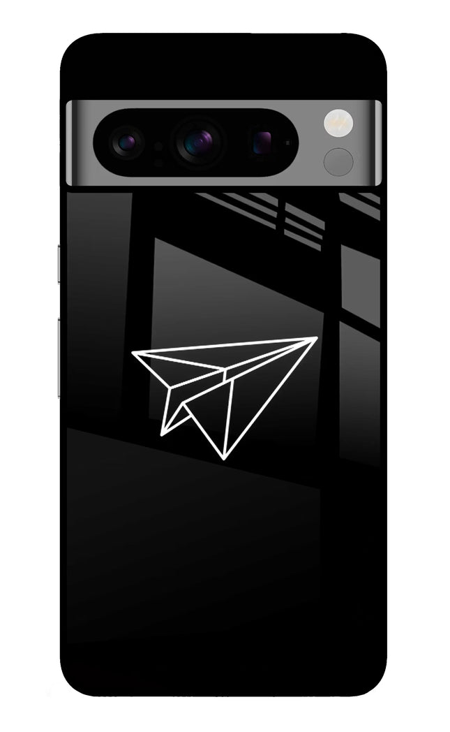Paper Plane White Google Pixel 8 Pro Glass Case
