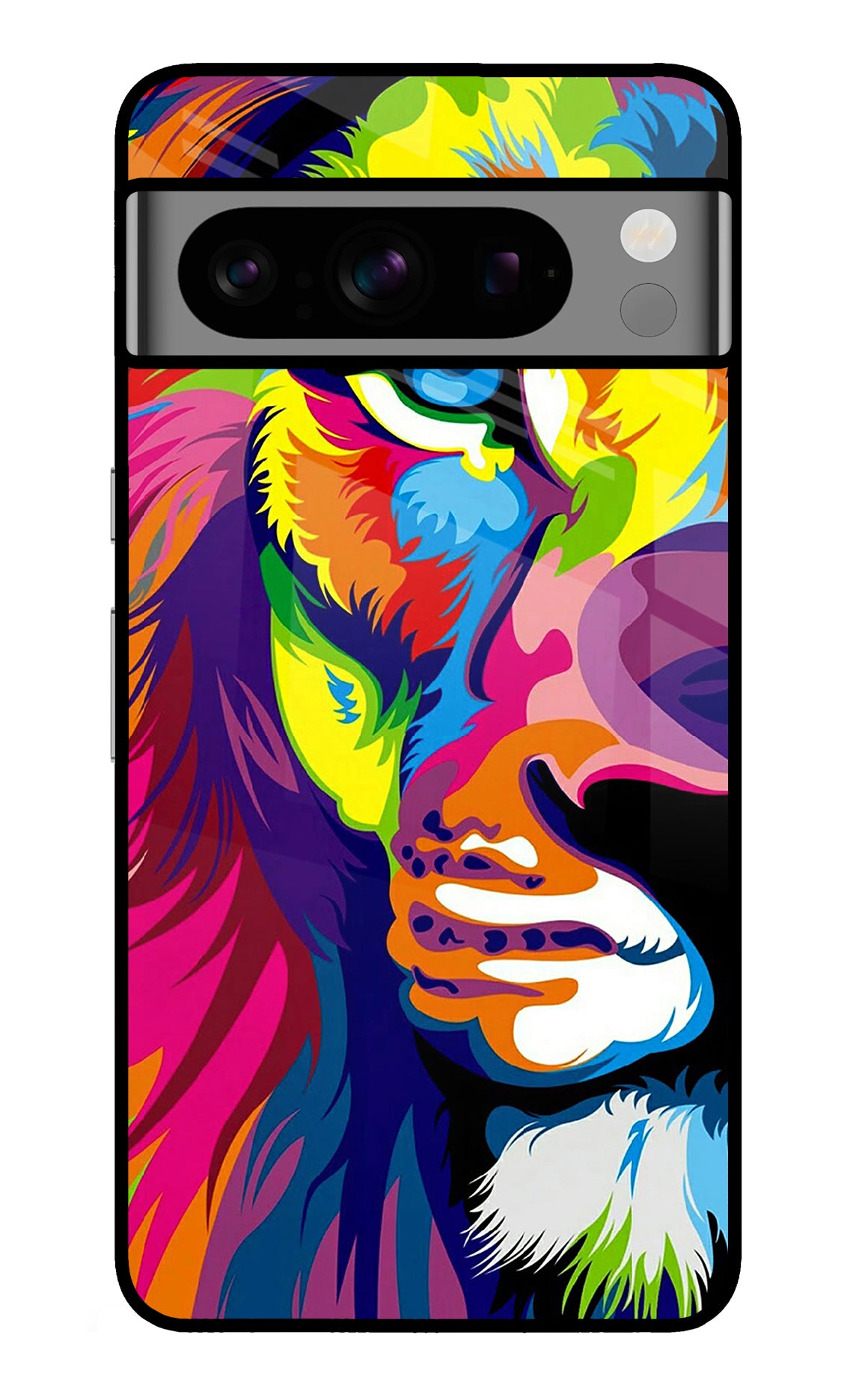 Lion Half Face Google Pixel 8 Pro Back Cover