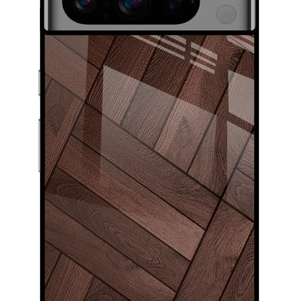 Wooden Texture Design Google Pixel 8 Pro Glass Case