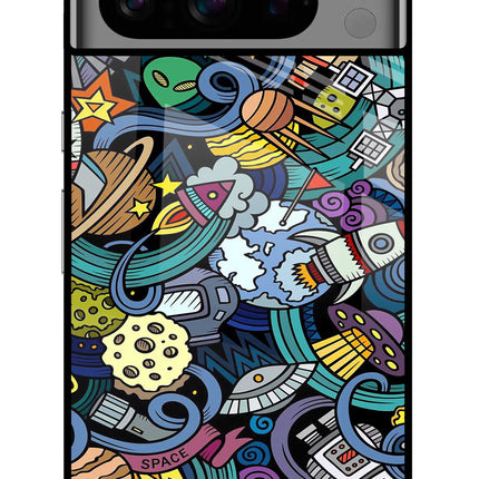 Space Abstract Google Pixel 8 Pro Glass Case