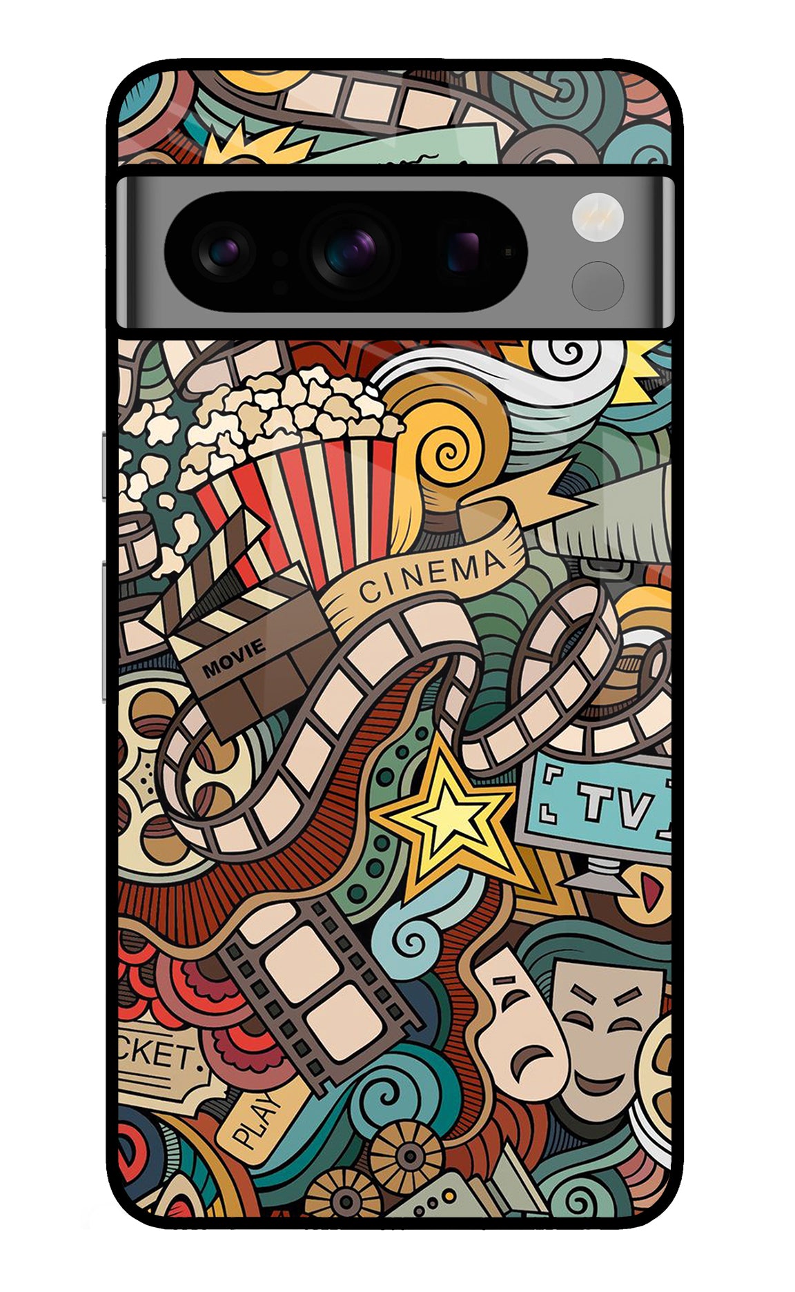 Cinema Abstract Google Pixel 8 Pro Glass Case