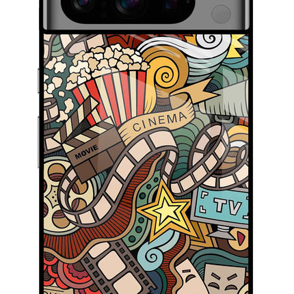 Cinema Abstract Google Pixel 8 Pro Glass Case