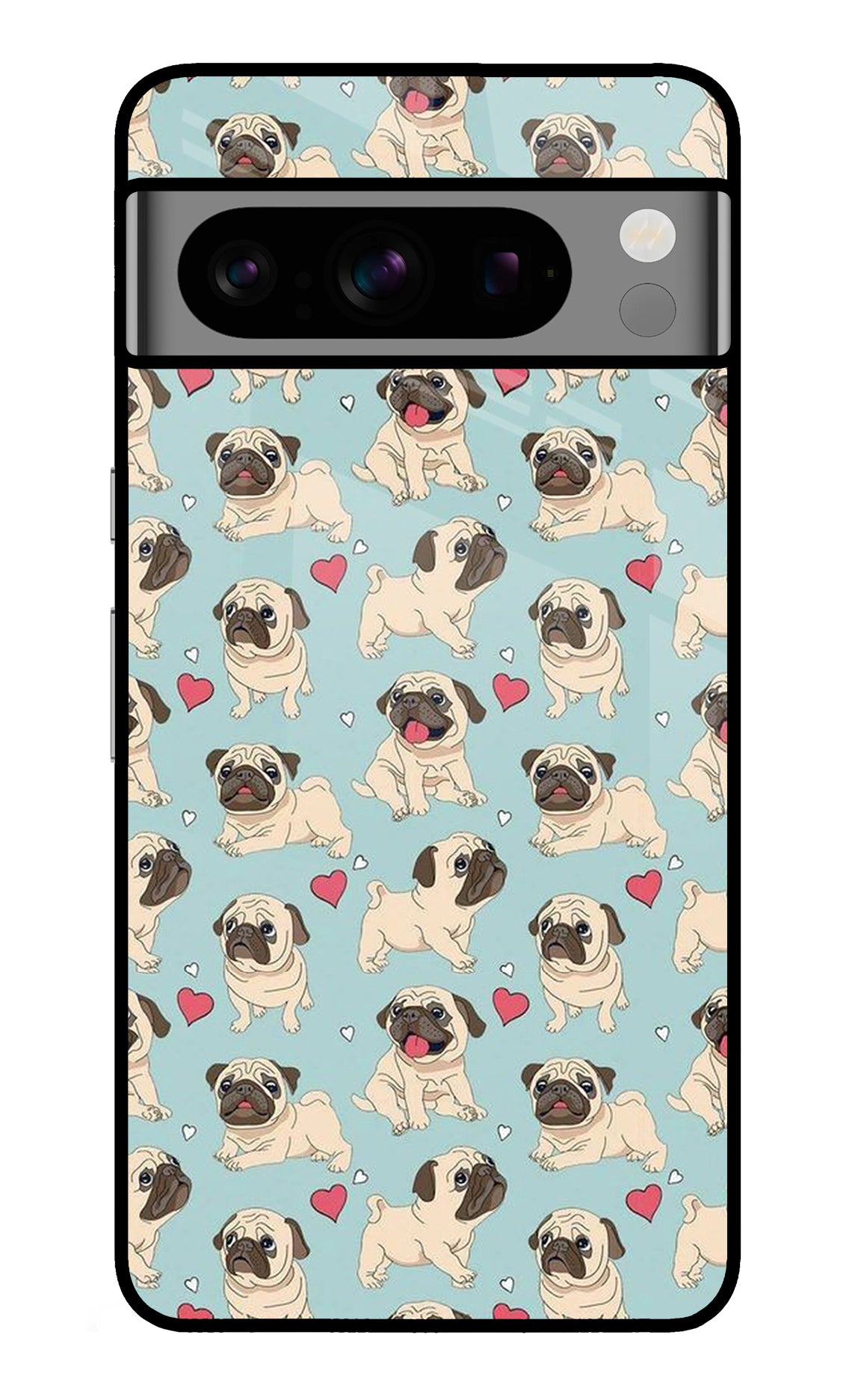 Pug Dog Google Pixel 8 Pro Back Cover