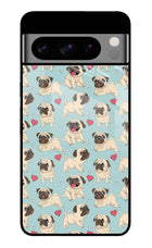 Pug Dog Google Pixel 8 Pro Glass Case