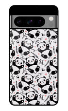 Cute Panda Google Pixel 8 Pro Glass Case