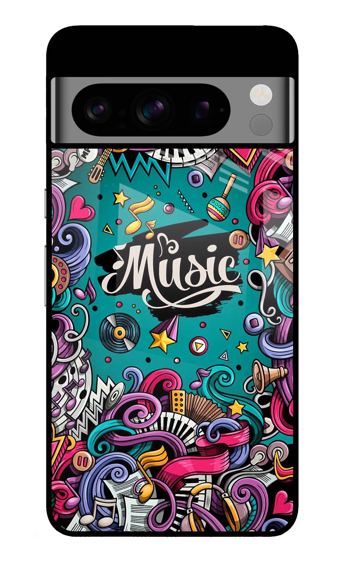 Music Graffiti Google Pixel 8 Pro Glass Case