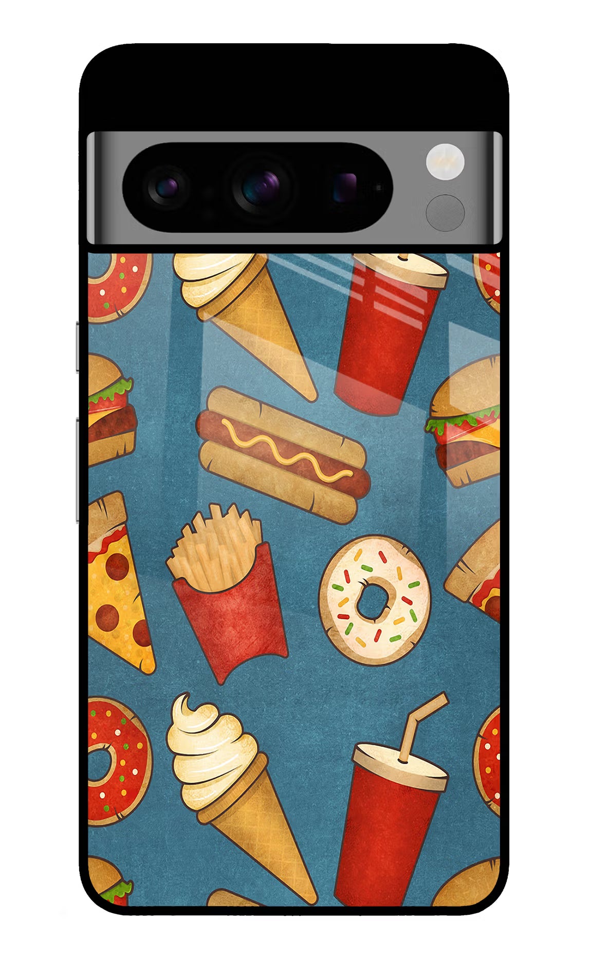 Foodie Google Pixel 8 Pro Glass Case Back Cover by Casekaro