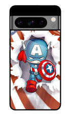 Captain America Google Pixel 8 Pro Glass Case