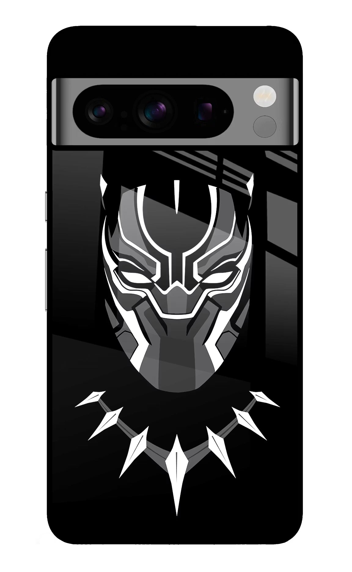 Black Panther Google Pixel 8 Pro Glass Case Back Cover by Casekaro