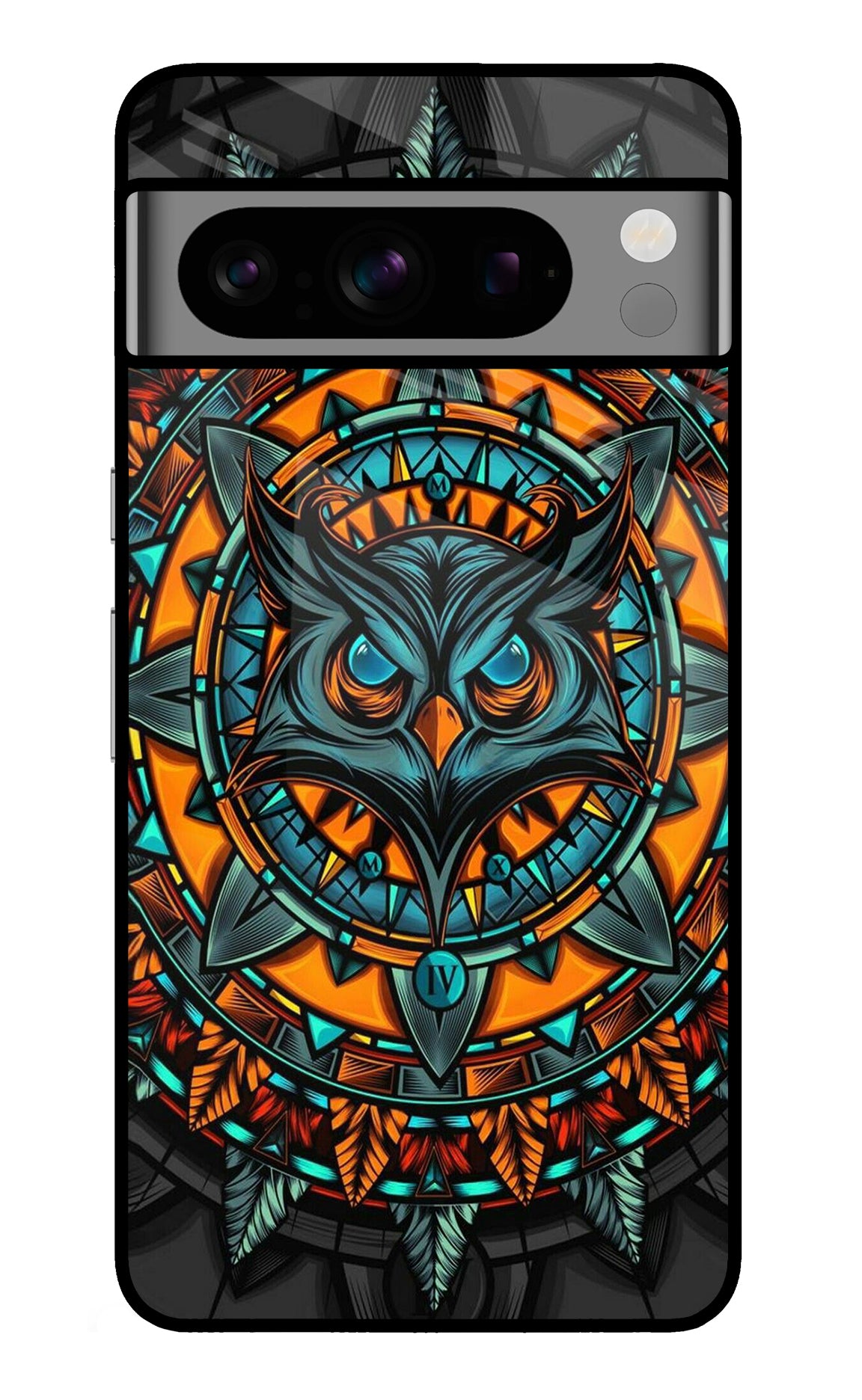 Angry Owl Art Google Pixel 8 Pro Glass Case