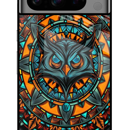 Angry Owl Art Google Pixel 8 Pro Glass Case