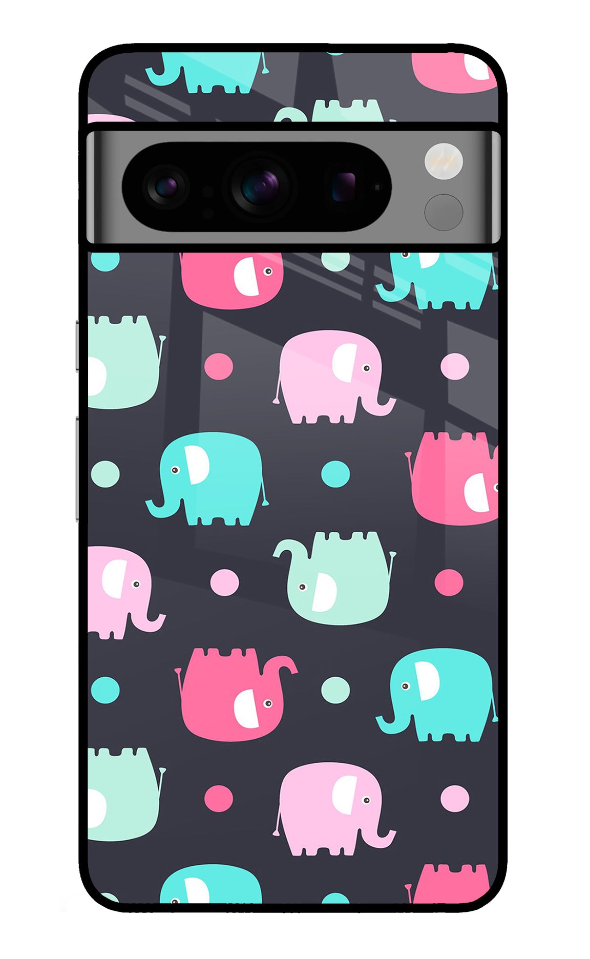 Elephants Google Pixel 8 Pro Back Cover