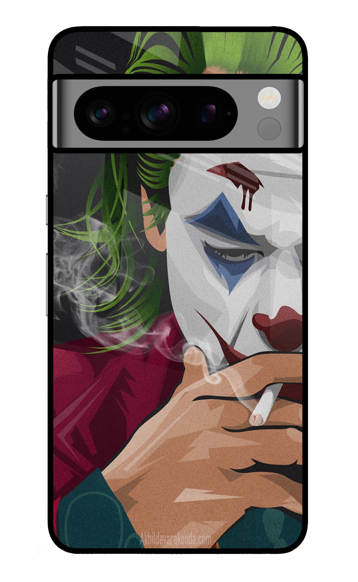 Joker Smoking Google Pixel 8 Pro Glass Case