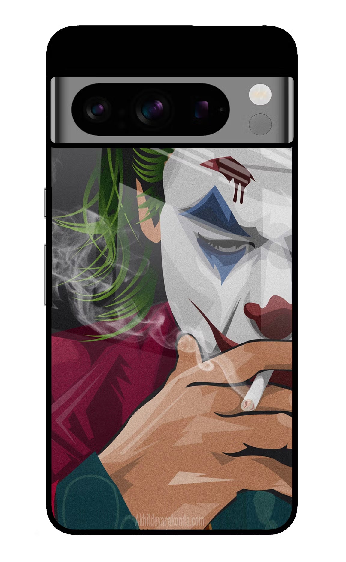 Joker Smoking Google Pixel 8 Pro Glass Case Back Cover by Casekaro