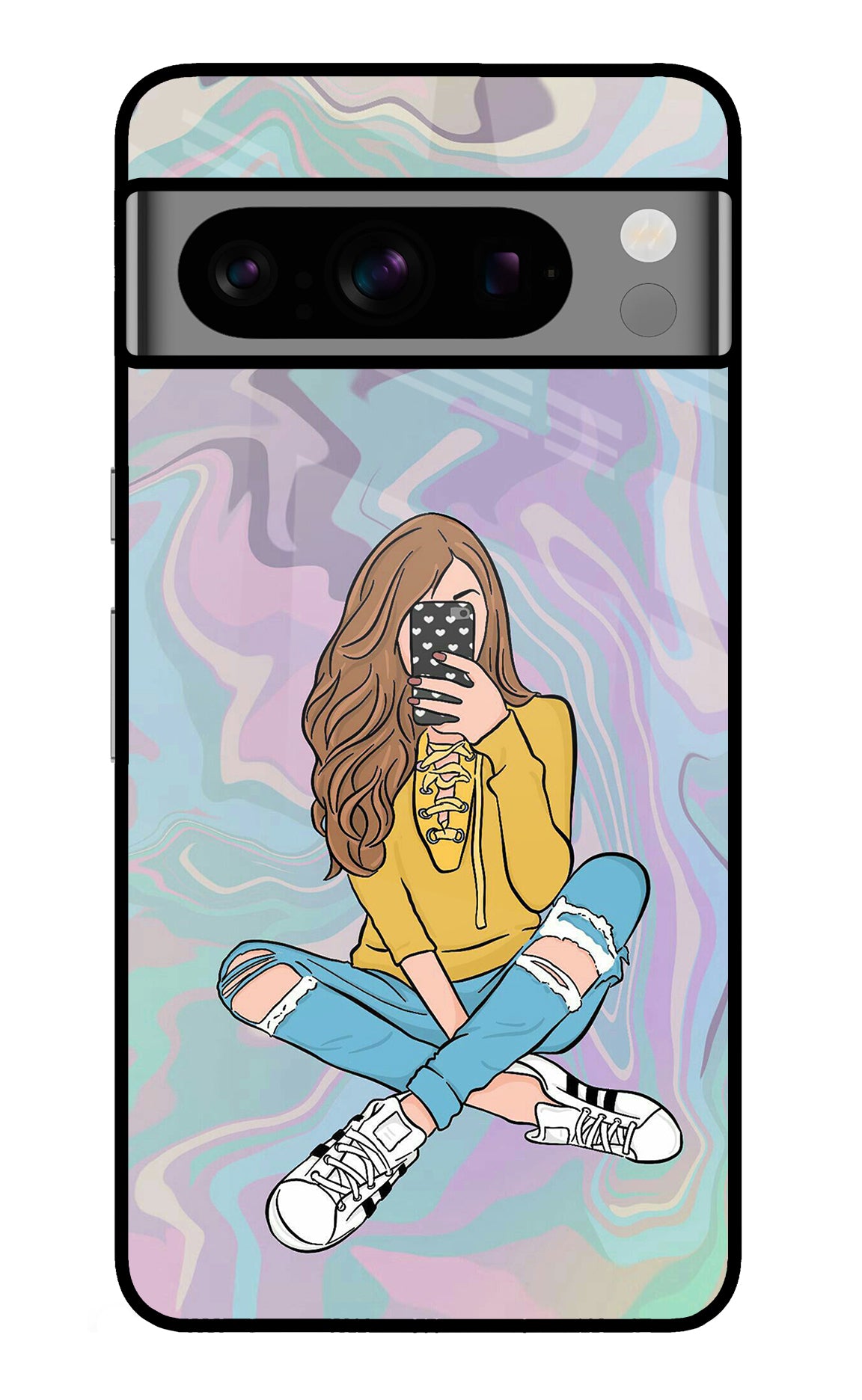 Selfie Girl Google Pixel 8 Pro Back Cover