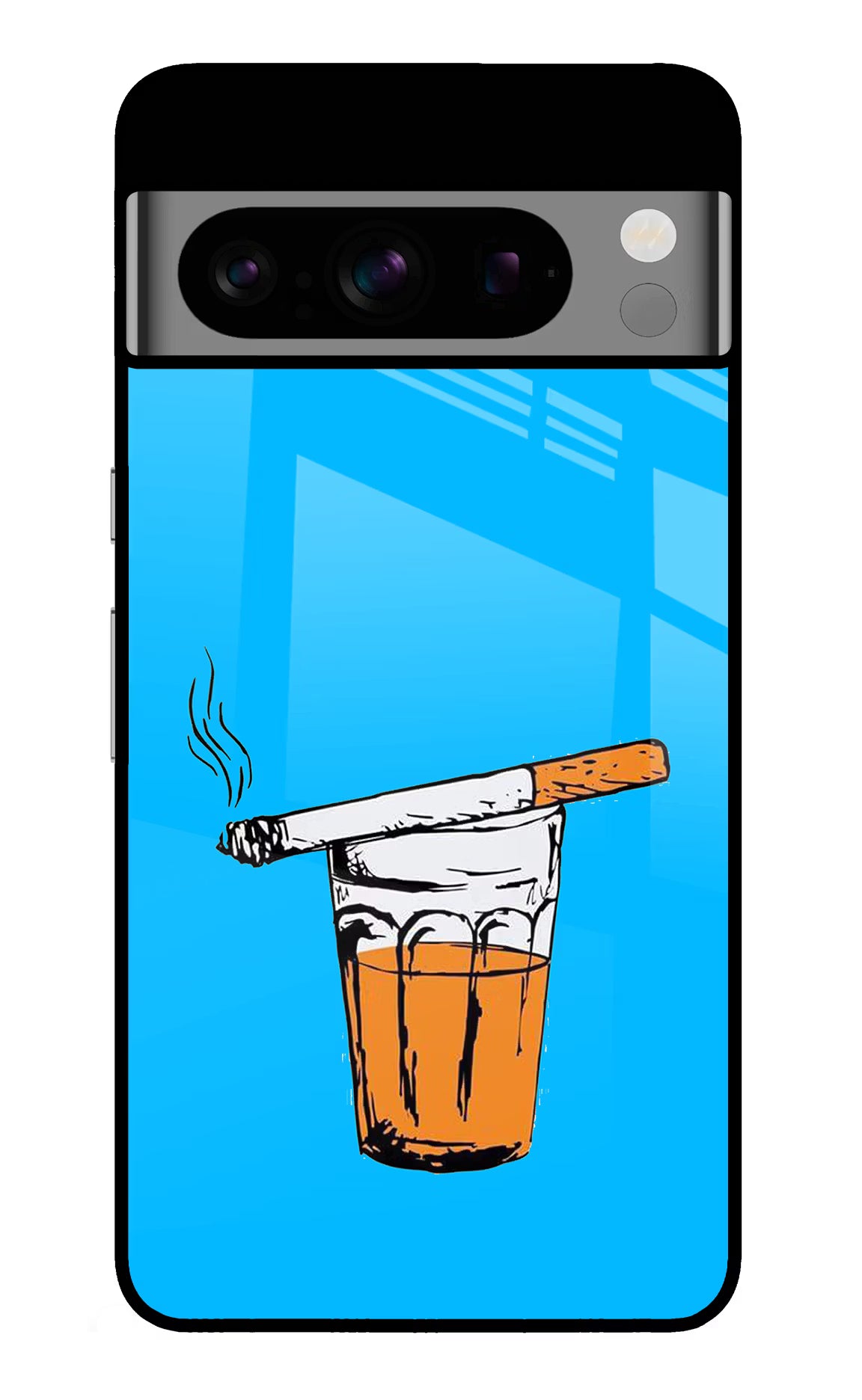 Chai Sutta Google Pixel 8 Pro Glass Case Back Cover by Casekaro