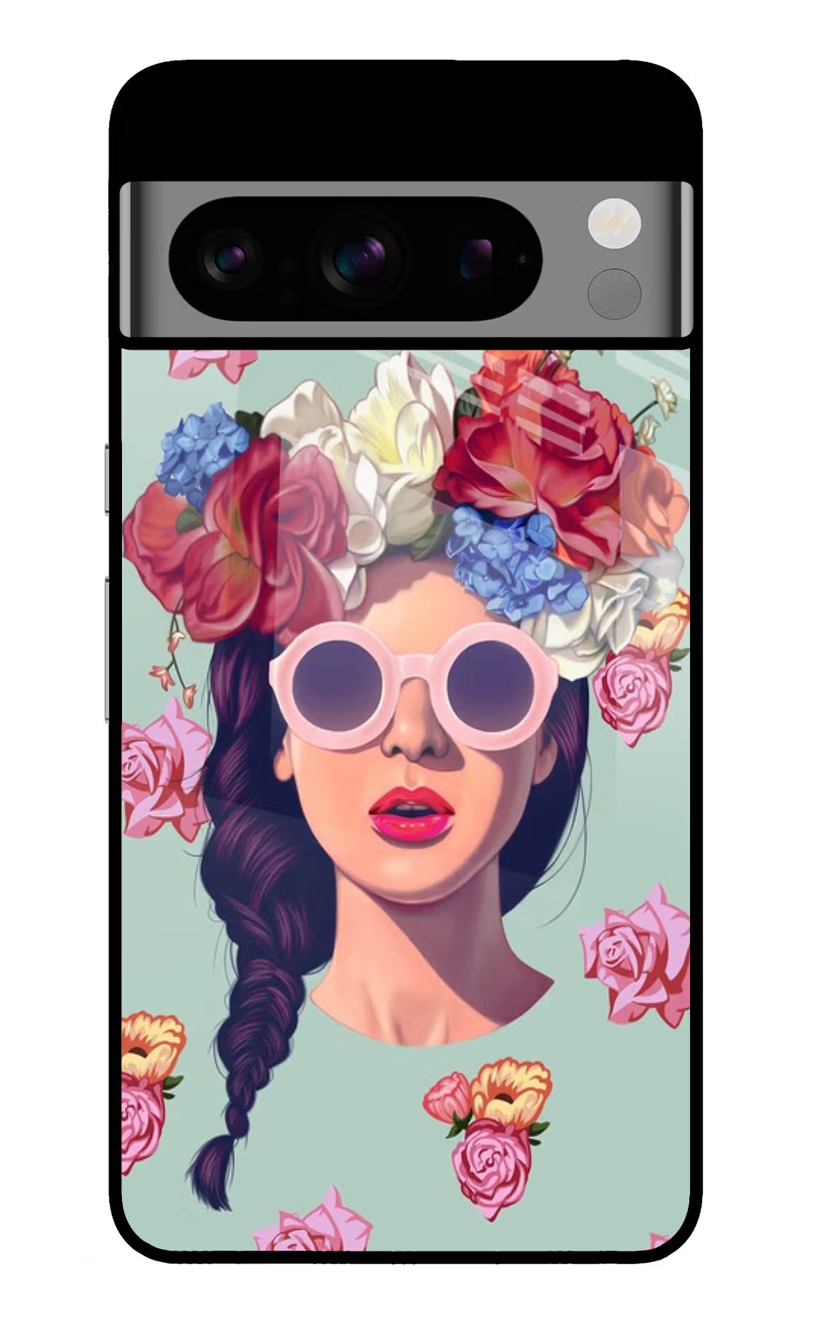 Pretty Girl Google Pixel 8 Pro Glass Case Back Cover by Casekaro