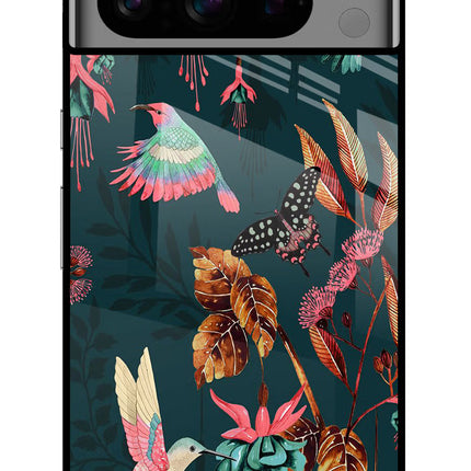 Birds Google Pixel 8 Pro Glass Case Back Cover by Casekaro