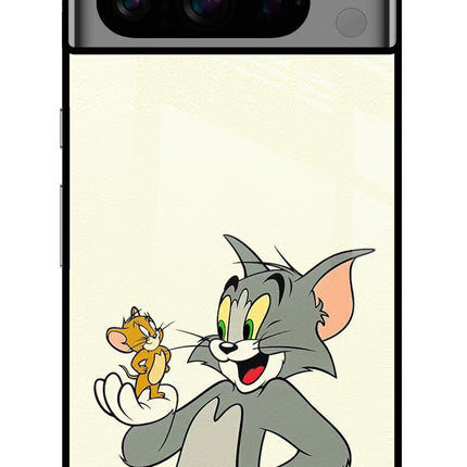 Tom & Jerry Google Pixel 8 Pro Glass Case Back Cover by Casekaro