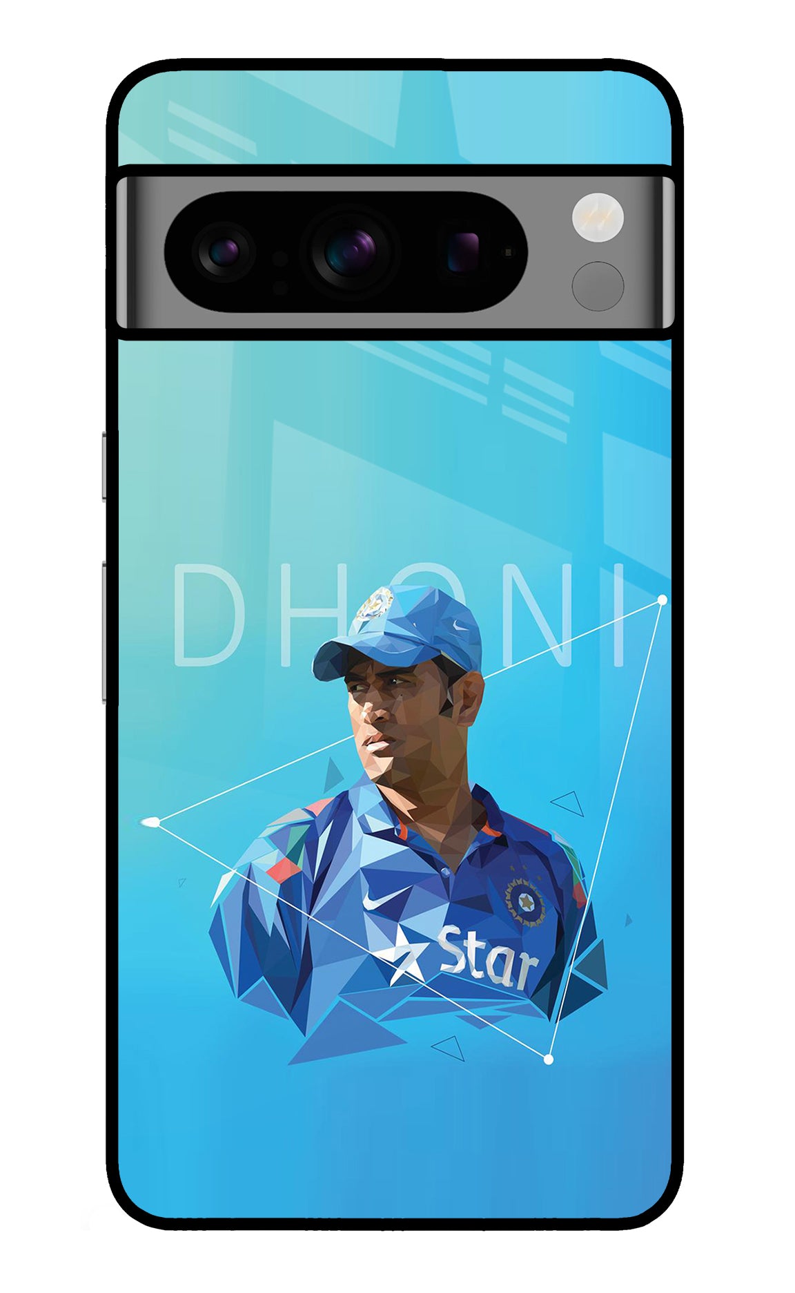 Dhoni Artwork Google Pixel 8 Pro Glass Case