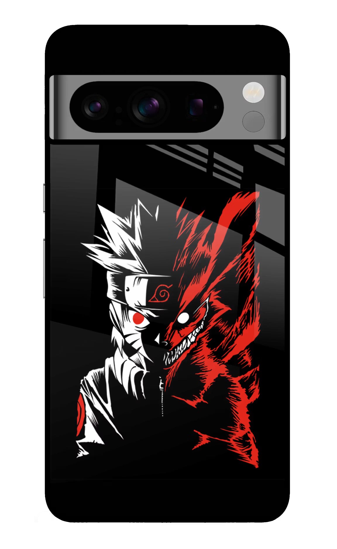 Naruto Two Face Google Pixel 8 Pro Glass Case Back Cover by Casekaro